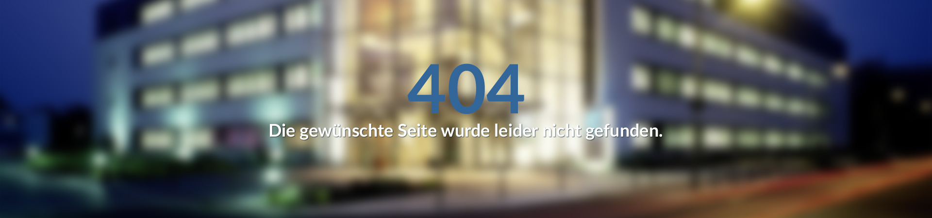 404 – Fehlermeldung 404 – Fehlermeldung