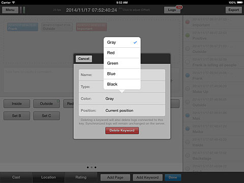 Logster – Easy-to-use-Logging auf dem iPad