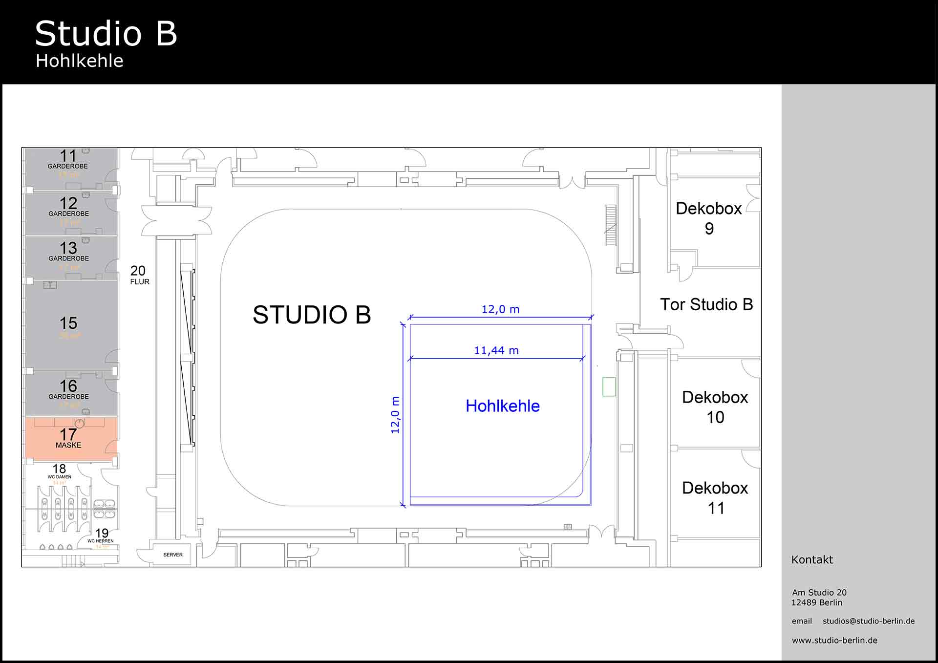 Studio B Quickfacts