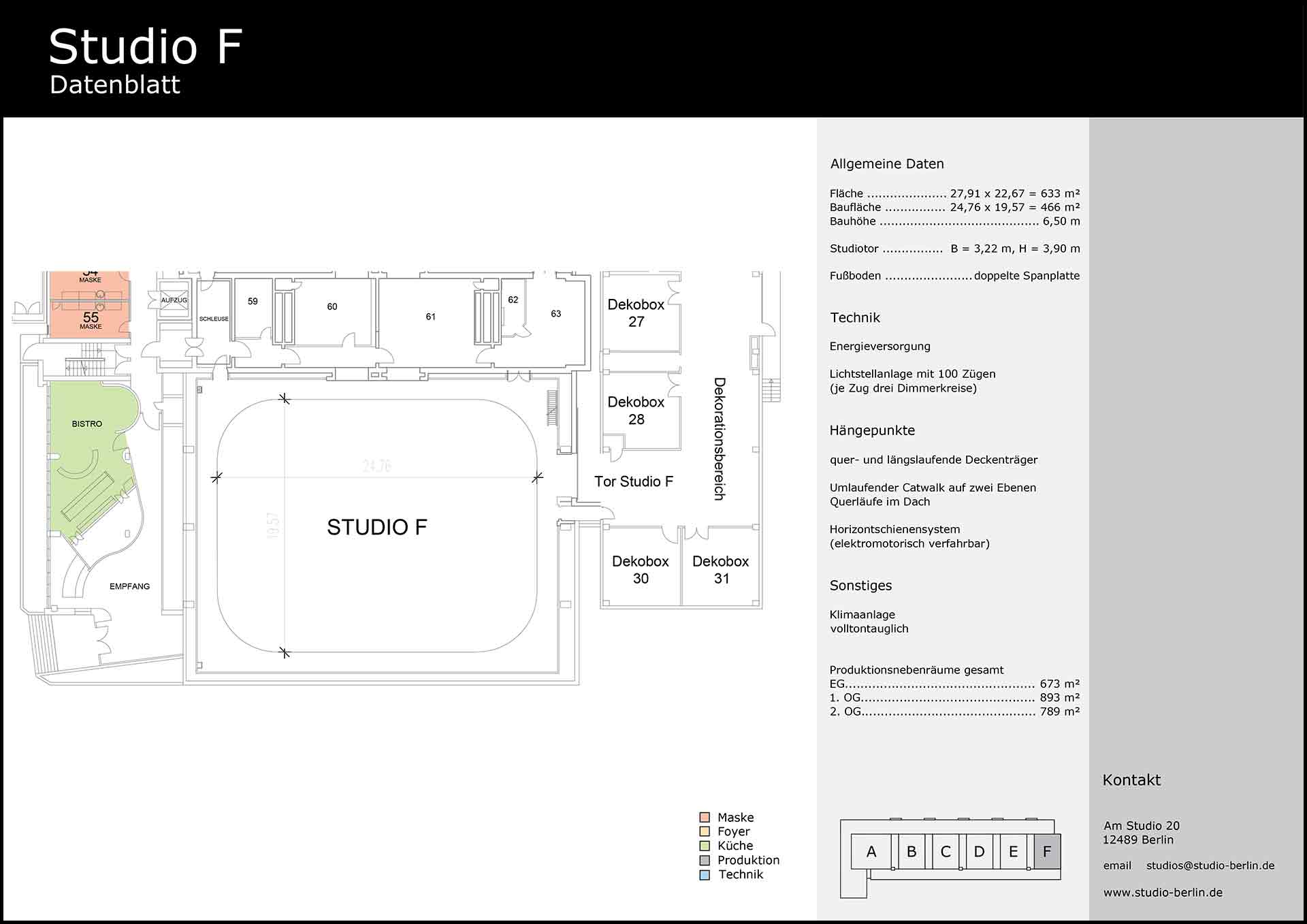Studio F Quickfacts