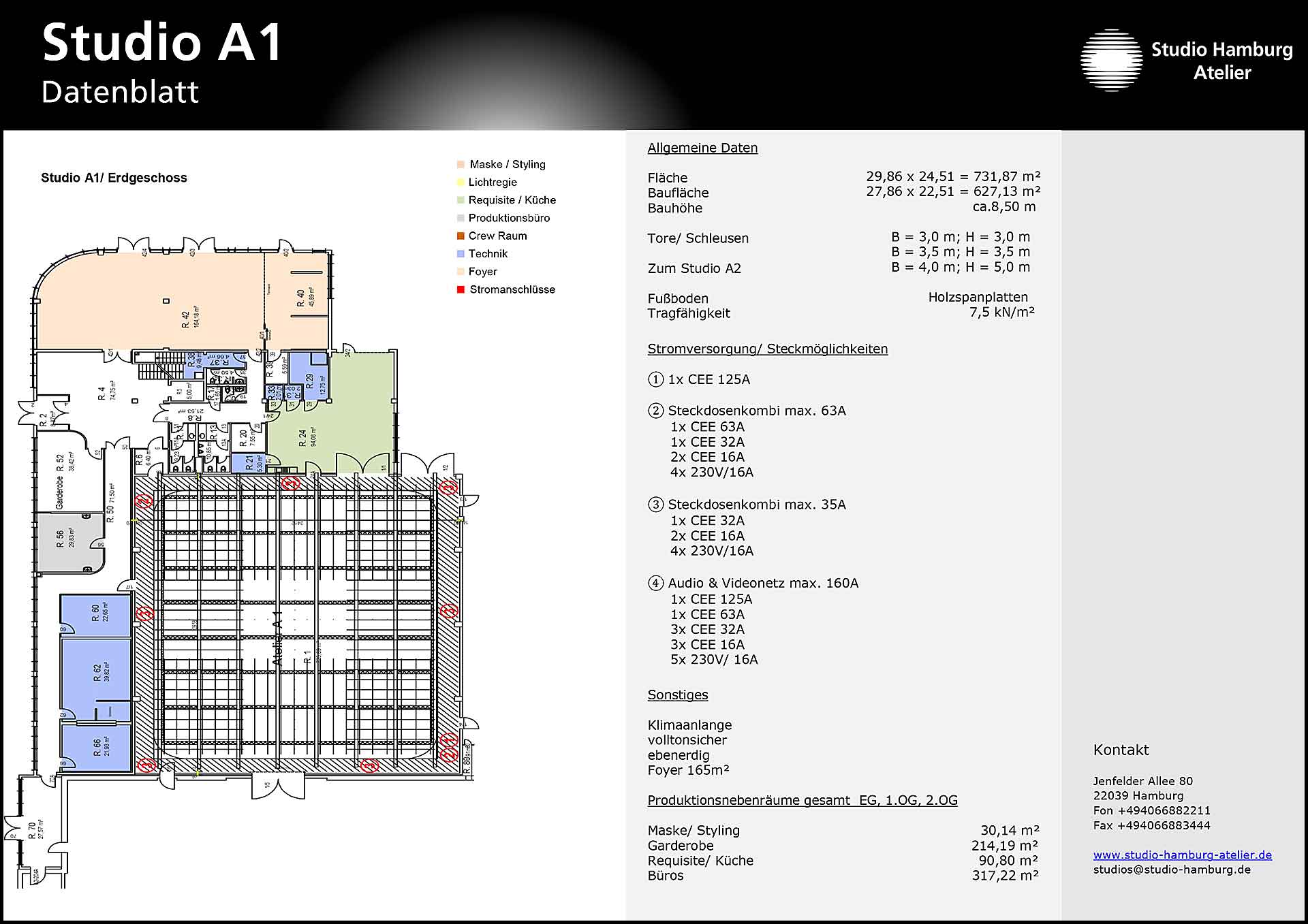 Studio A1 Quickfacts