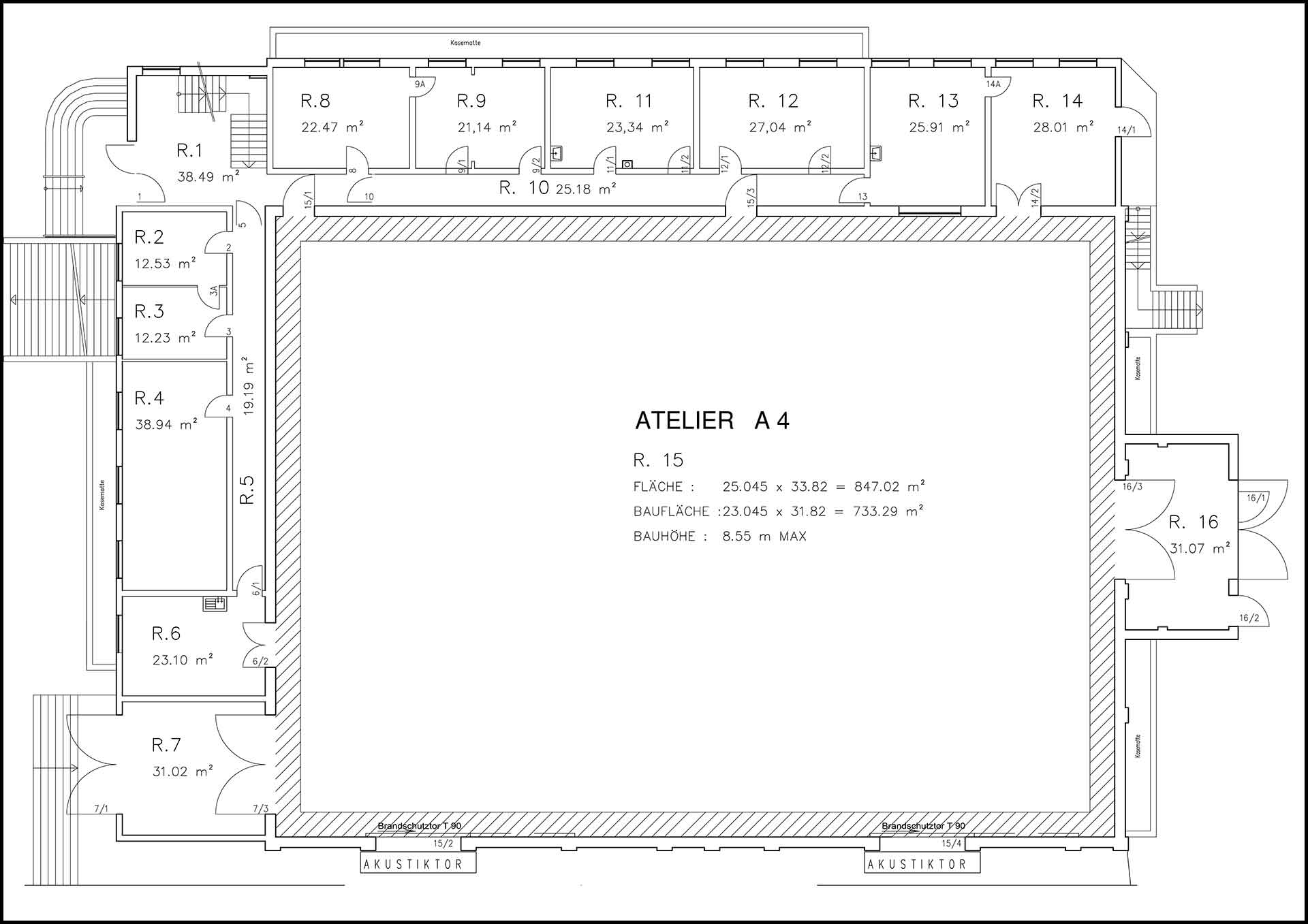 Studio A4 Grundriss
